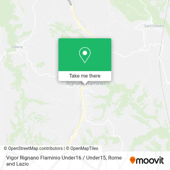 Vigor Rignano Flaminio Under16 / Under15 map