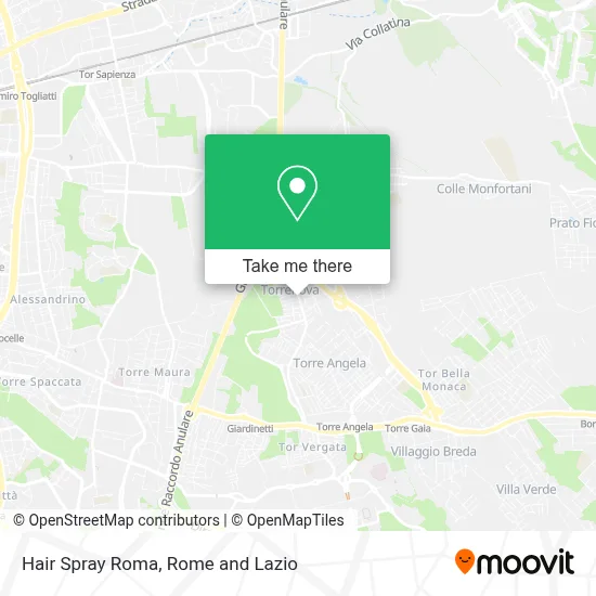 Hair Spray Roma map