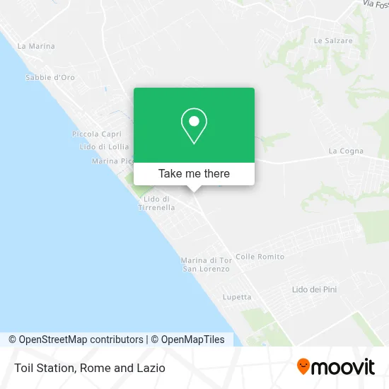 Toil Station map