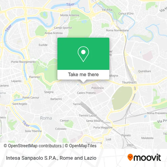 Intesa Sanpaolo S.P.A. map