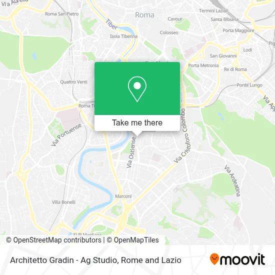 Architetto Gradin - Ag Studio map