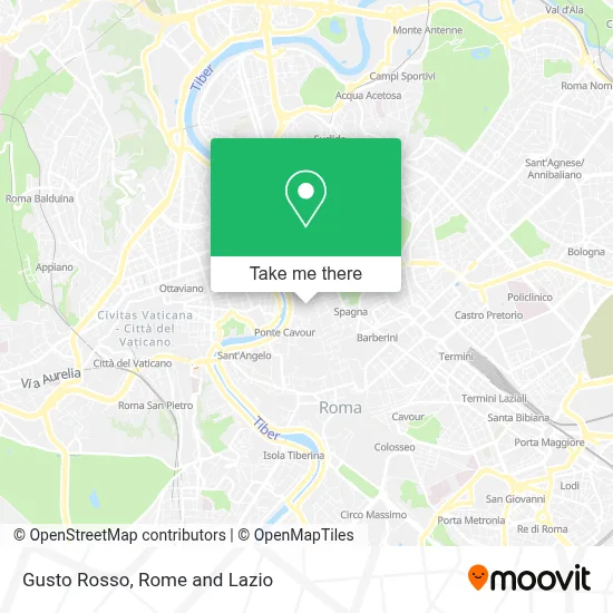 Gusto Rosso map