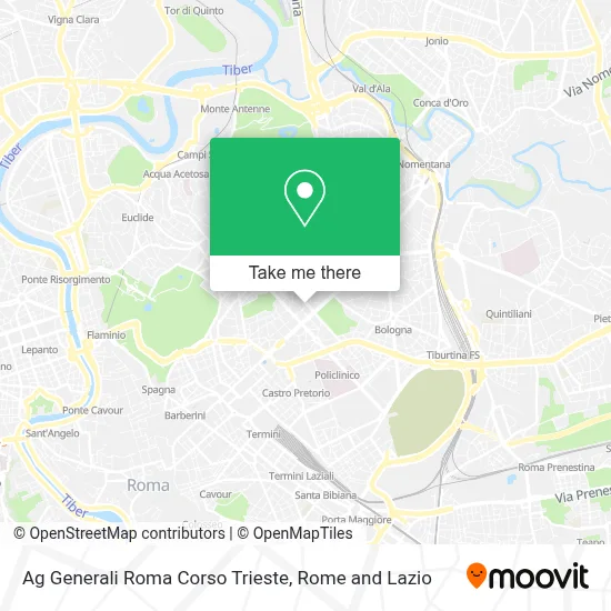 Ag Generali Roma Corso Trieste map