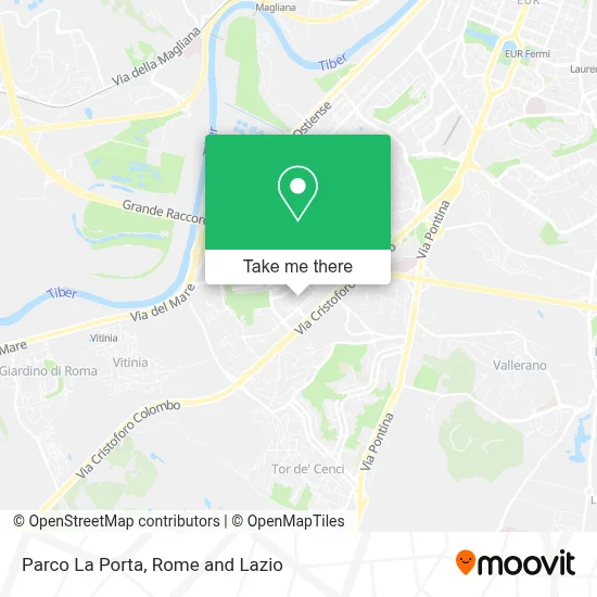 Parco La Porta map