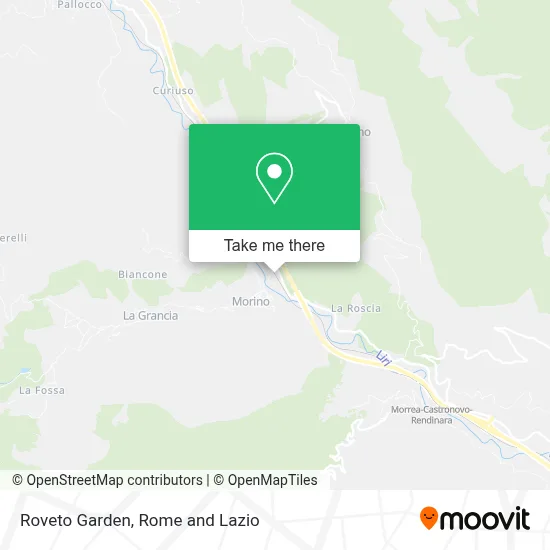 Roveto Garden map