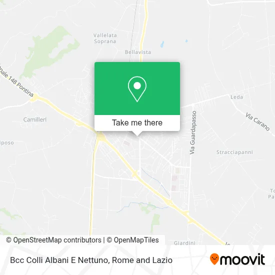 Bcc Colli Albani E Nettuno map