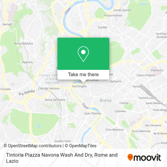 Tintoria Piazza Navona Wash And Dry map