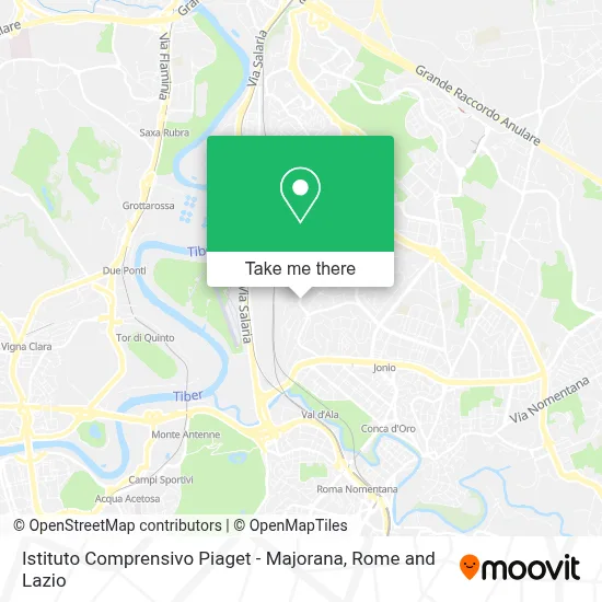 Istituto Comprensivo Piaget - Majorana map
