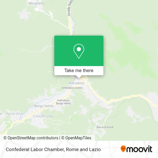 Confederal Labor Chamber map