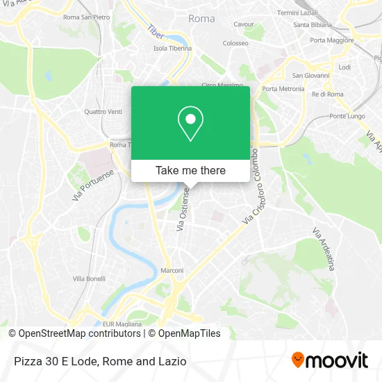 Pizza 30 E Lode map