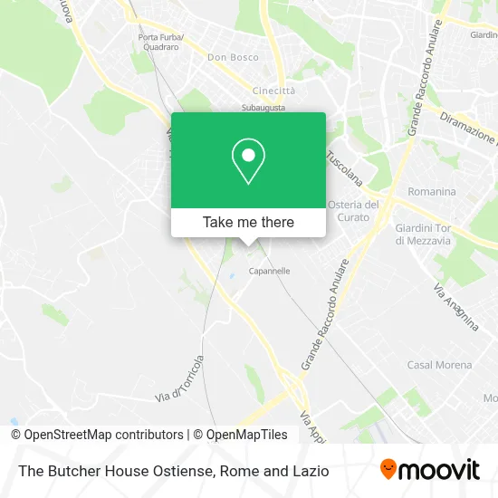The Butcher House Ostiense map