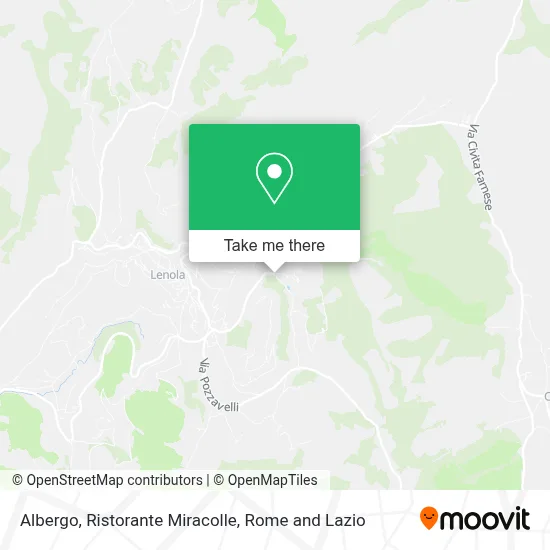 Albergo, Ristorante Miracolle map