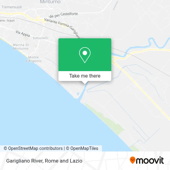 Garigliano River map