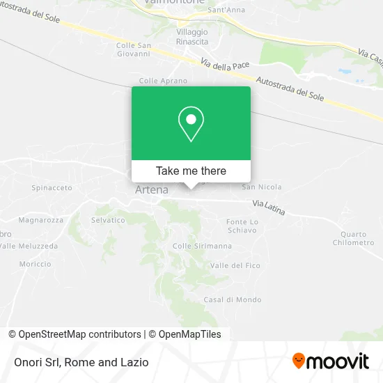 Onori Srl map