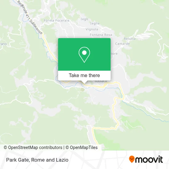 Park Gate map
