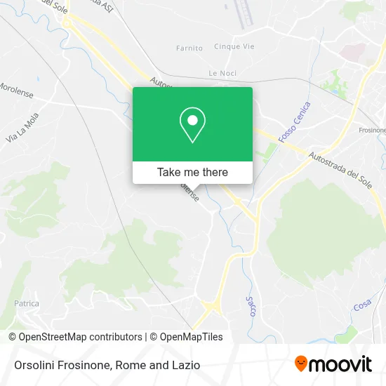 Orsolini Frosinone map