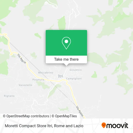 Moretti Compact Store Itri map