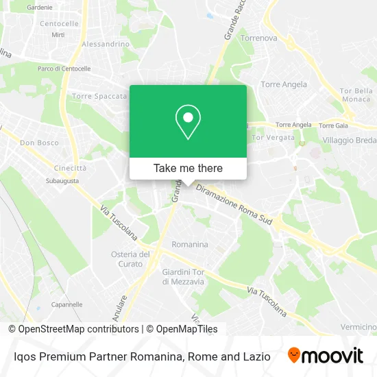 Iqos Premium Partner Romanina map