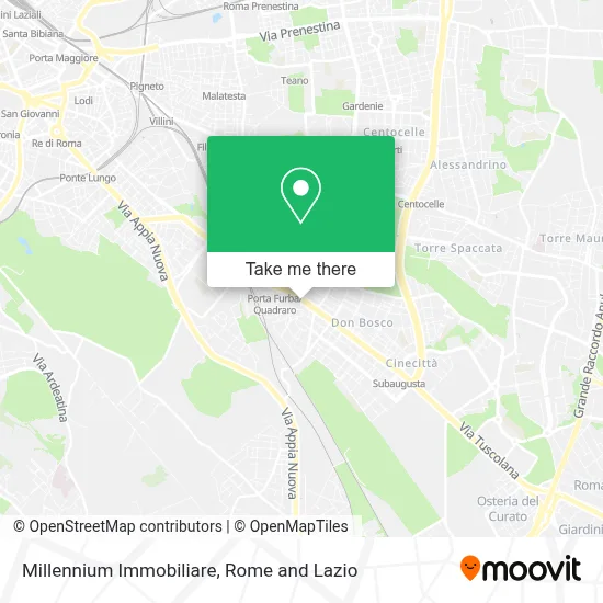 Millennium Immobiliare map