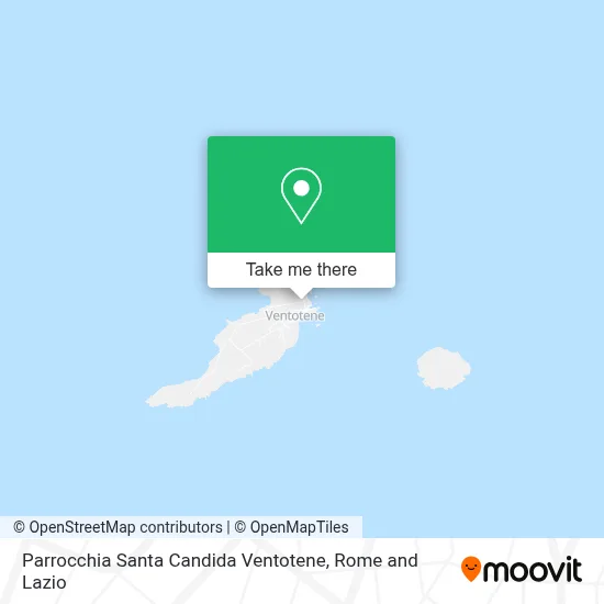 Parrocchia Santa Candida Ventotene map