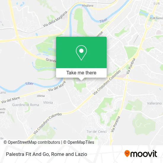 Palestra Fit And Go map