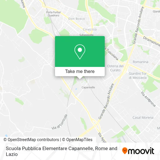 Scuola Pubblica Elementare Capannelle map