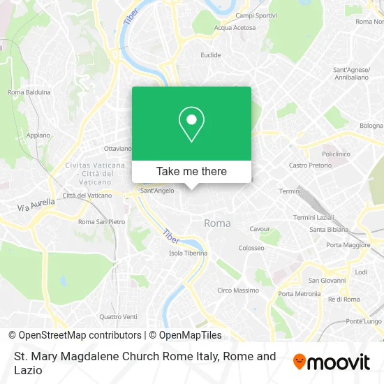 St. Mary Magdalene Church Rome Italy map