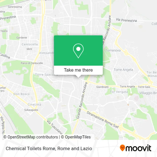 Chemical Toilets Rome map