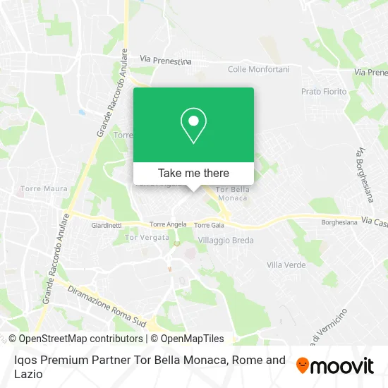 Iqos Premium Partner Tor Bella Monaca map