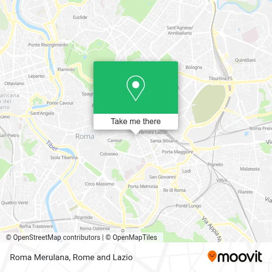 Roma Merulana map