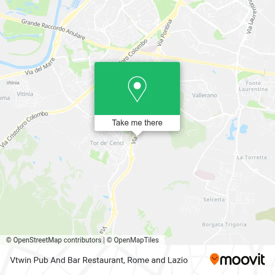 Vtwin Pub And Bar Restaurant map
