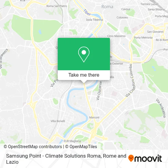 Samsung Point - Climate Solutions Roma map