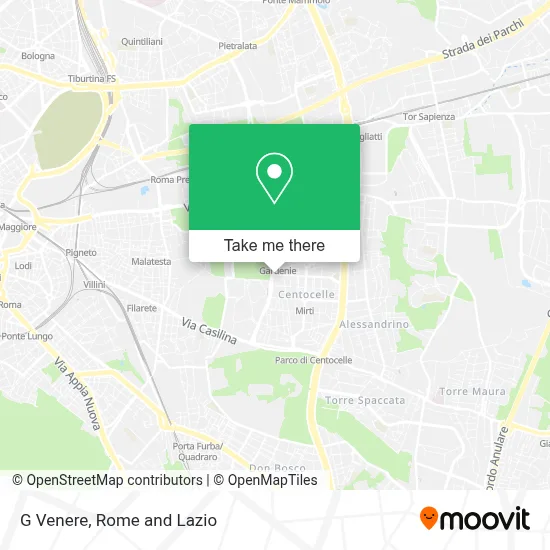 G Venere map