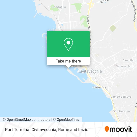 Port Terminal Civitavecchia map