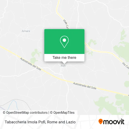 Tabaccheria Imola Pofi map