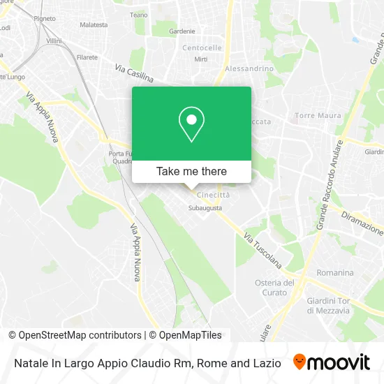 Natale In Largo Appio Claudio Rm map