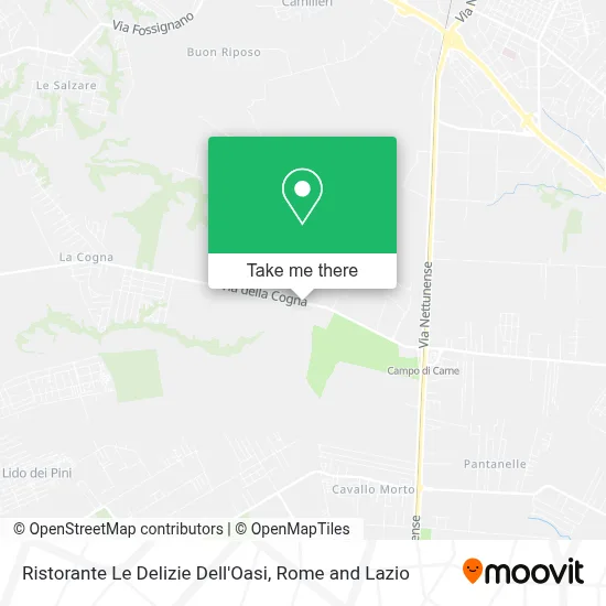 Ristorante Le Delizie Dell'Oasi map
