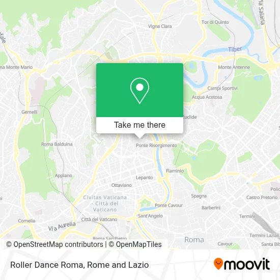Roller Dance Roma map