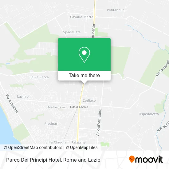 Parco Dei Principi Hotel map