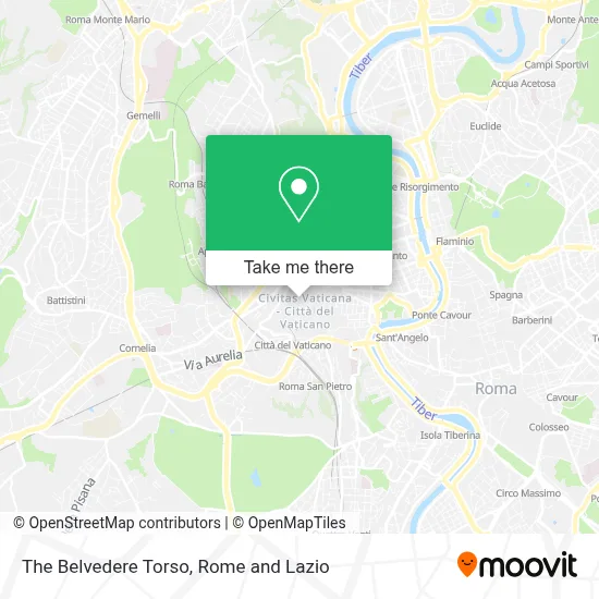 The Belvedere Torso map