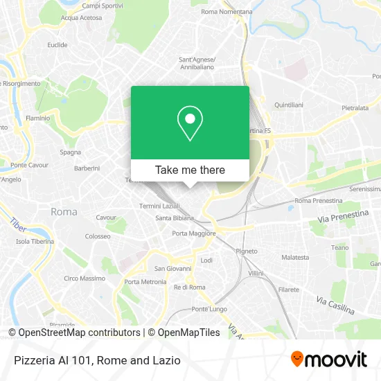 Pizzeria Al 101 map