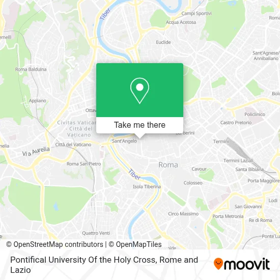 Pontifical University Of the Holy Cross map