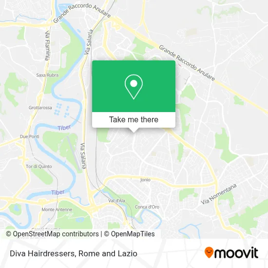 Diva Hairdressers map