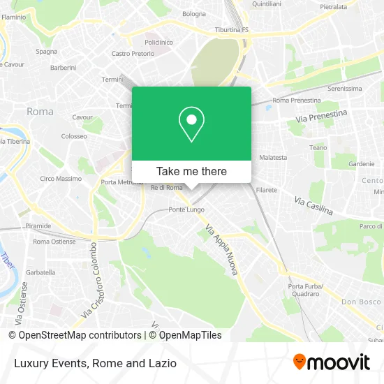 Luxury Events map