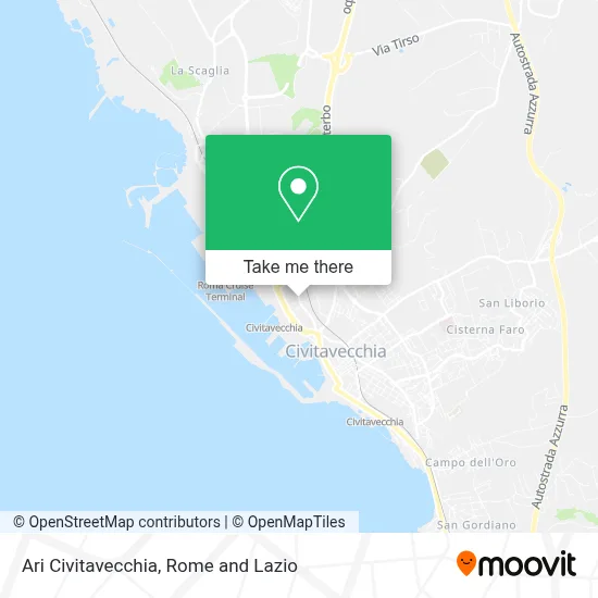 Ari Civitavecchia map