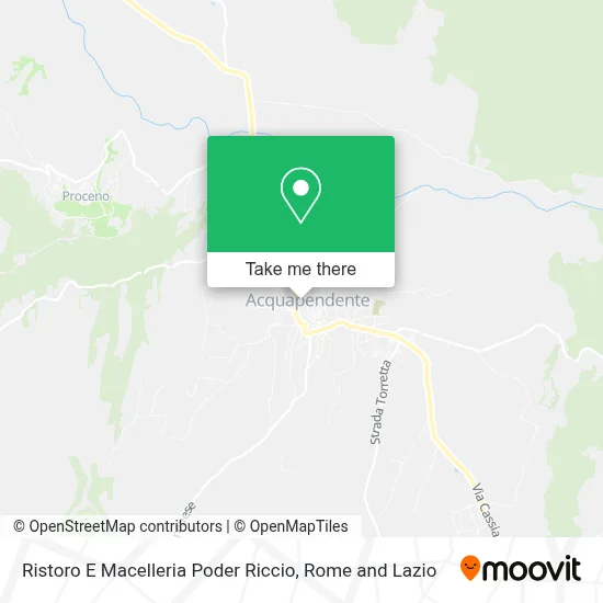 Ristoro E Macelleria Poder Riccio map