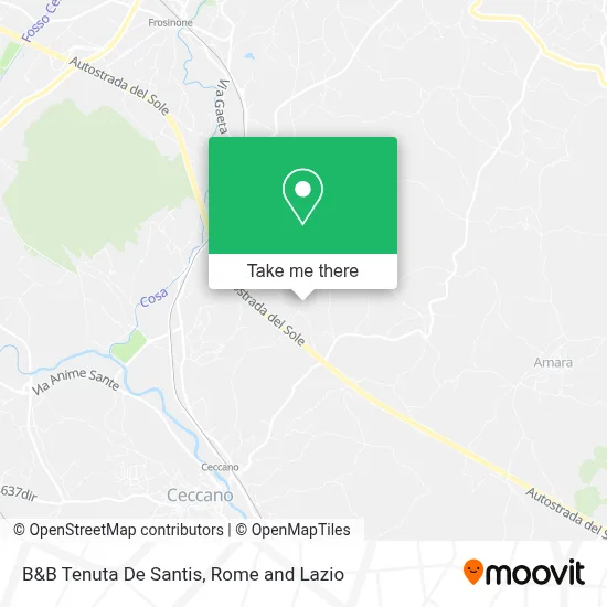 B&B Tenuta De Santis map