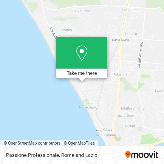 Passione Professionale map