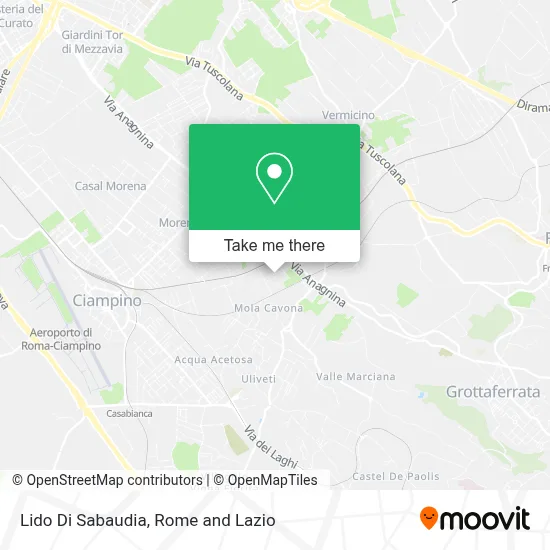 Lido Di Sabaudia map