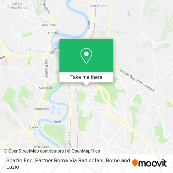 Spazio Enel Partner Roma Via Radicofani map